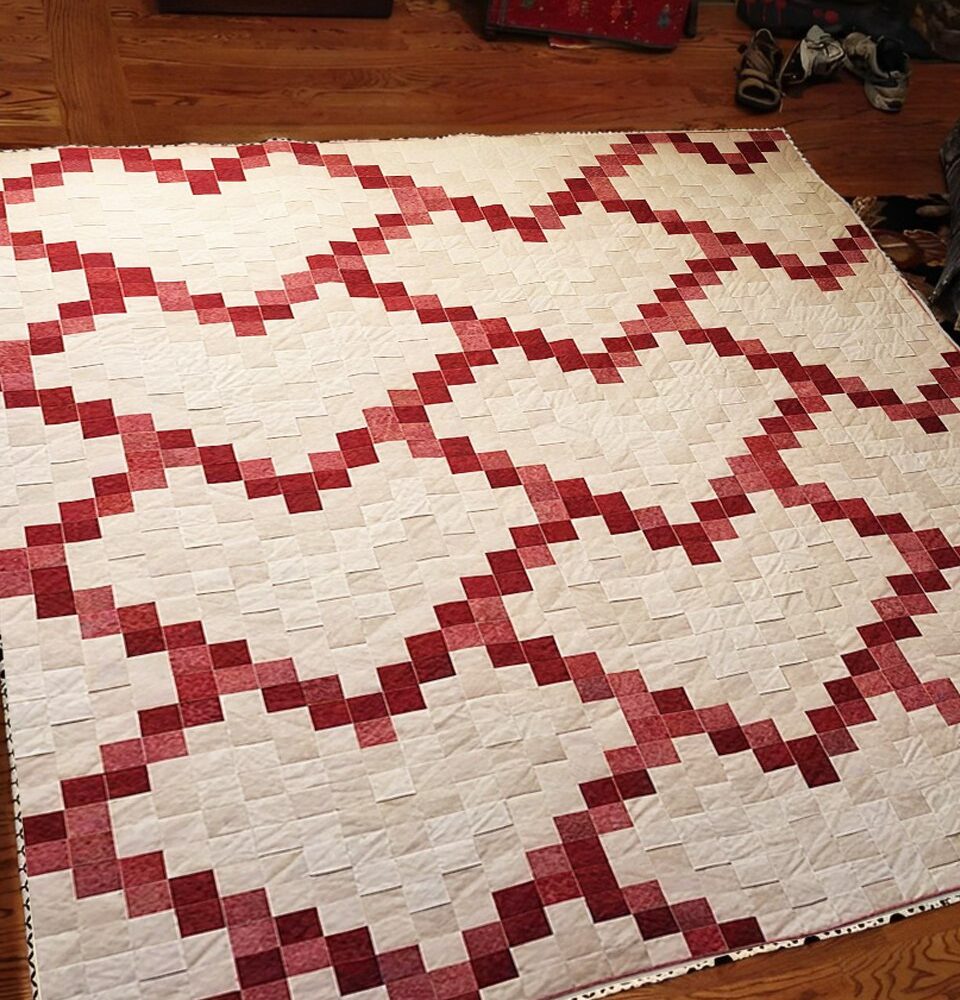 Pixelated Hearts Quilt Pattern